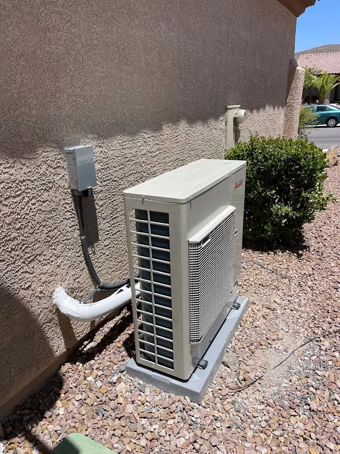 Residential air conditioning condenser unit in Herkimer